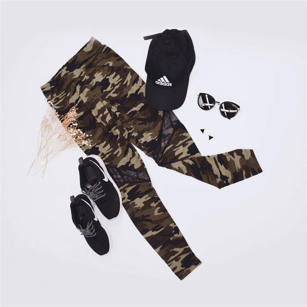 Legging Sport Patchwork army