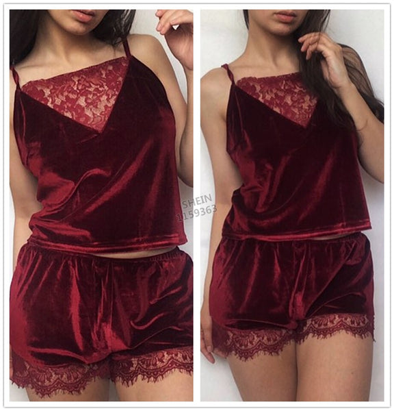 Ensemble Pyjama velours