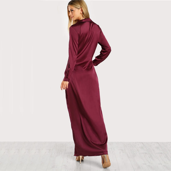 Robe  Satin Torsadé