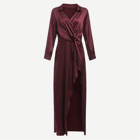 Robe  Satin Torsadé