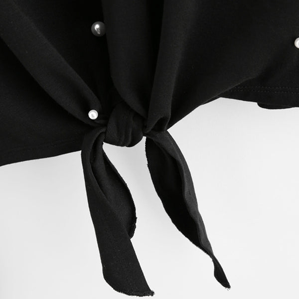 Top Perle  Noeud Avant