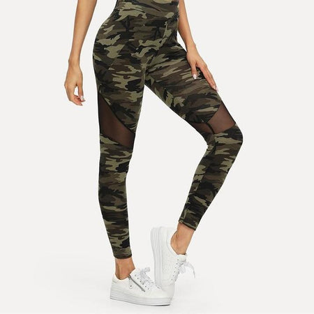 Legging Sport Patchwork army