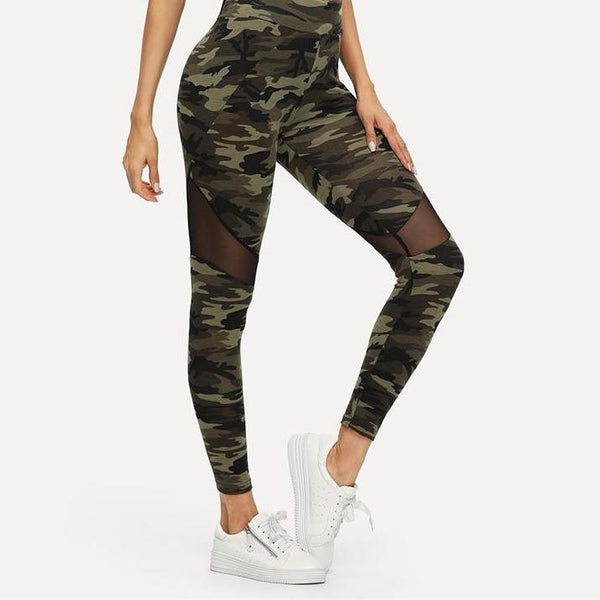Legging Sport Patchwork army